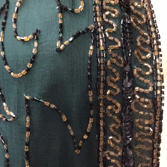 Vintage silk beaded jacket - Picture 3 of 4